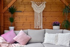 Závěsné MACRAMÉ Teď a Tady 62 cm