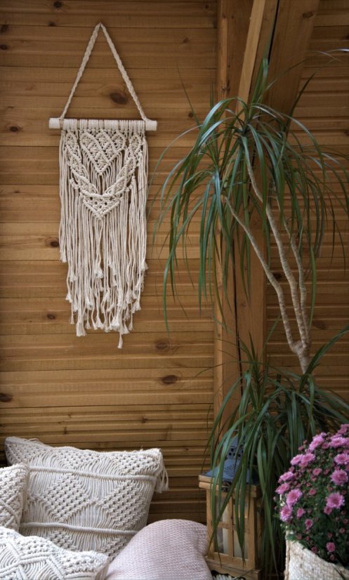 Závěsné MACRAMÉ Kvetoucí duše 25 cm