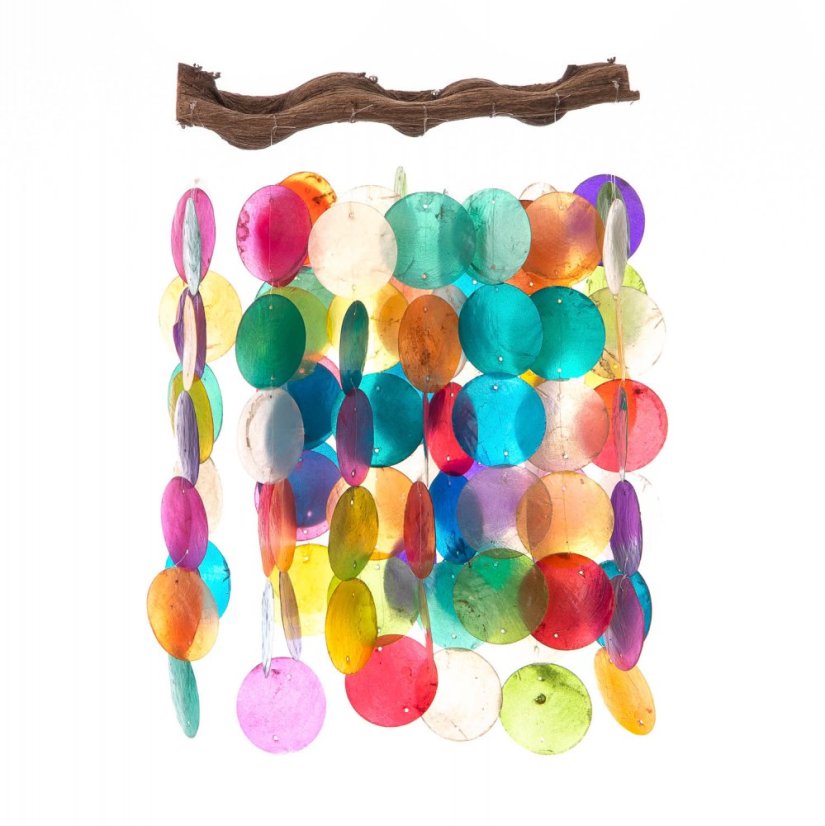 Zvonkohra z perlorodek Capiz HAPPY DAY