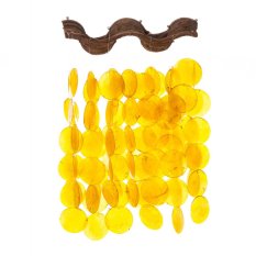 Zvonkohra z perlorodek Capiz YELLOW MOOD