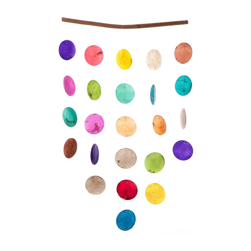 Zvonkohra z perlorodek Capiz BRIGHT SOUL